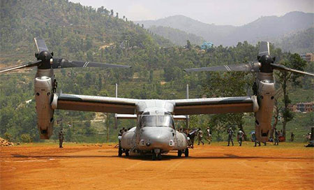 el MV-22 Osprey Un marine muerto en un accidente aéreo de la marina estadounidense en Hawai